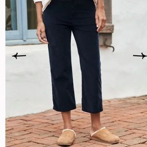 Frank & Eileen Women's Navy Blue Straight Capri Pants Size 12